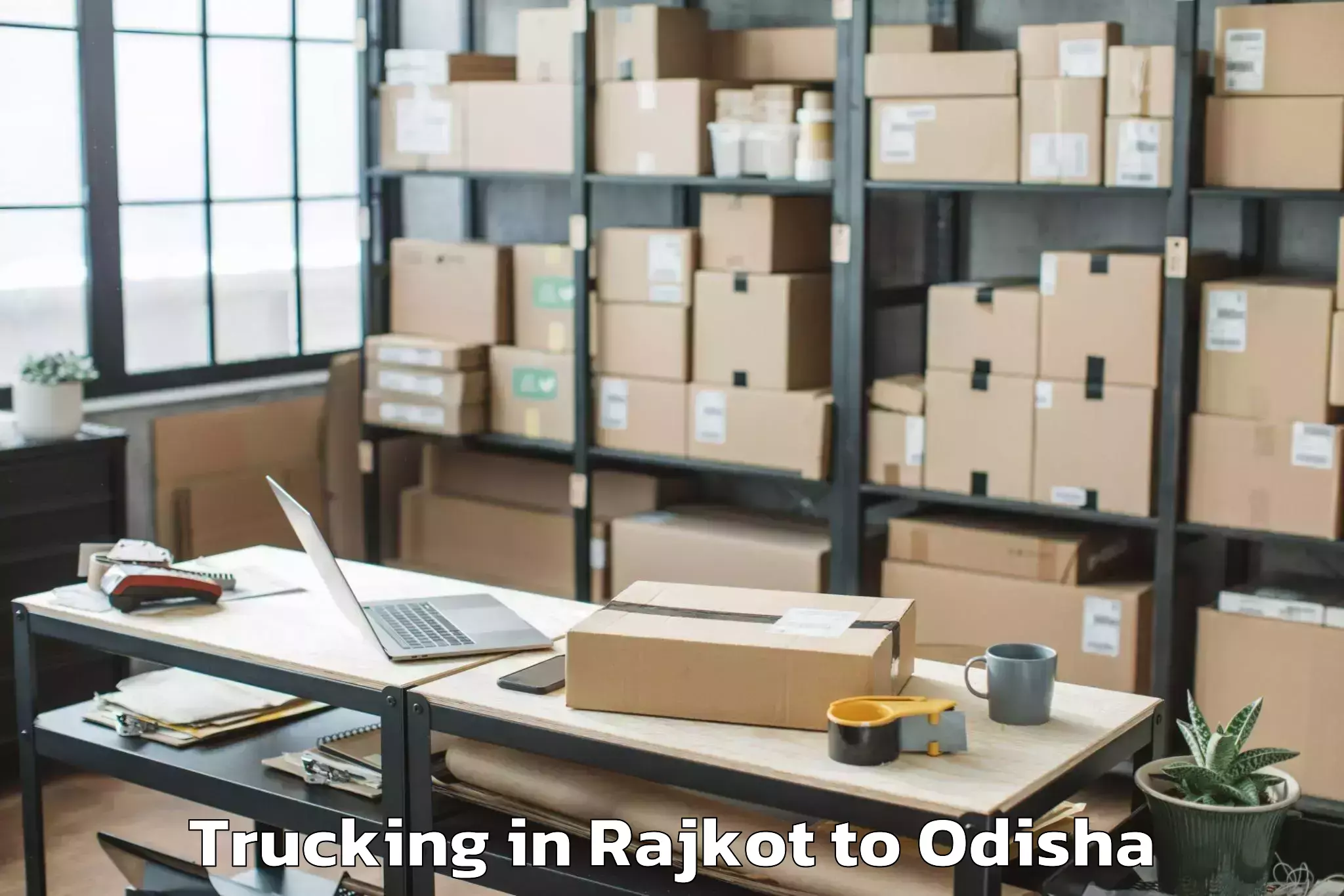 Book Rajkot to Abhilashi University Berhampur Trucking